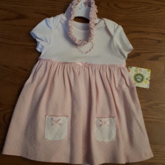 9 months Dress with matching heandband - Picture 1 of 2